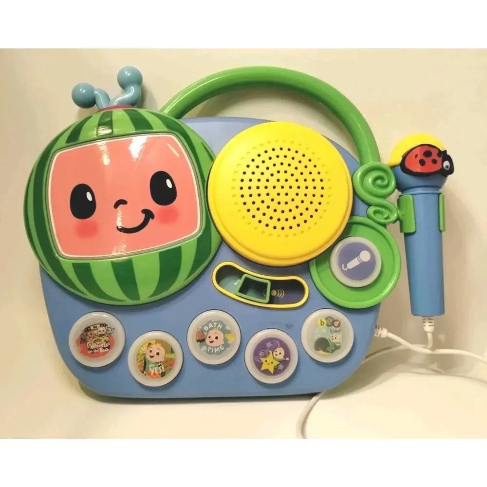 Cocomelon My First Sing- Along Boombox with Microphone Baby Toy - Tested Works!